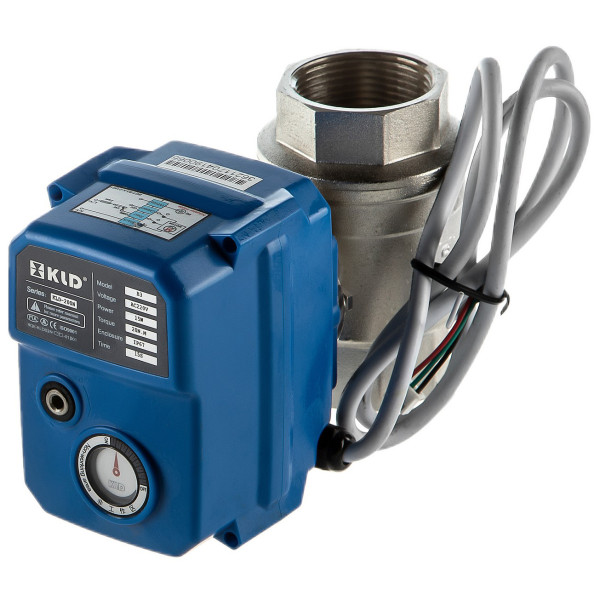 Кран 1" 3-х ходовой с сервоприводом KLD200 (220V) (36250)