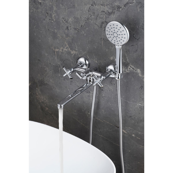 Смеситель для ванны и душа Lemark Practica хром (LM7513C)