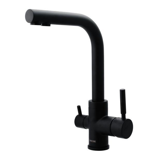 Смеситель для кухни Swedbe Selene Plus с каналом для фильтрованной воды черный (8149)