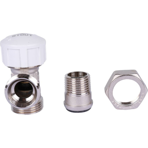 Клапан термостатический угловой 1/2"х3/4"(18) евроконус Stout SVT-0002-100015 Клапан термостатический угловой 1/2"х3/4"(18) евроконус Stout SVT-0002-100015