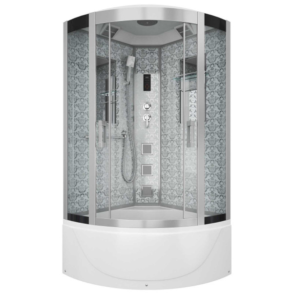 Душевая кабина Niagara с гидромассажем Luxe 900*900*2200 стекло прозрачное, профиль хром (NGL-7790W) Душевая кабина Niagara с гидромассажем Luxe 900*900*2200 стекло прозрачное, профиль хром (NGL-7790W)