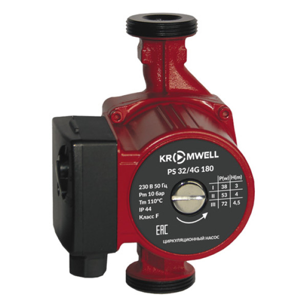 Насос циркуляционный Kromwell PS 32/4G 180 (в комплекте с гайками) (PS 32/4G 180) Насос циркуляционный Kromwell PS 32/4G 180 (в комплекте с гайками) (PS 32/4G 180)