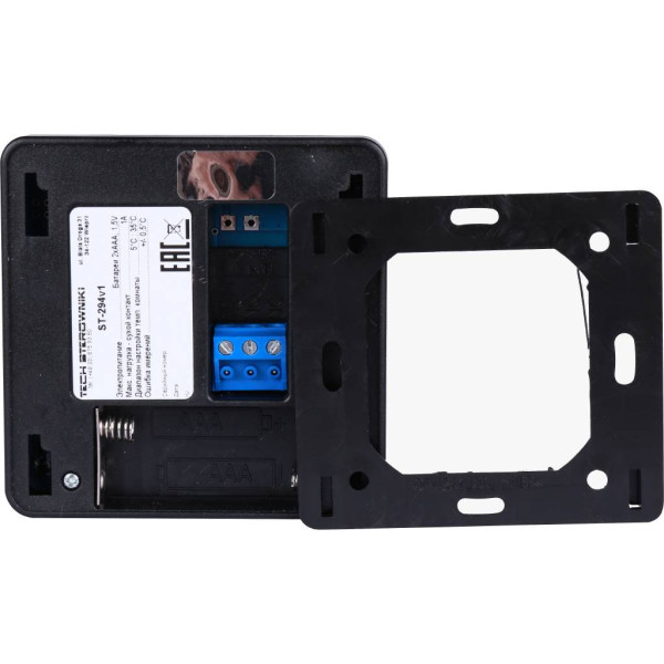 Терморегулятор Stout проводной комнатный двухпозиционный ST-294v1, черный (STE-0101-029412)