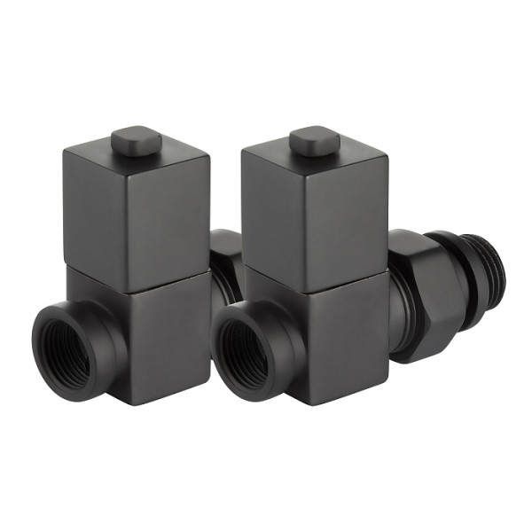 Комплект дизайн-вентилей Royal Thermo CUBE 1/2" прямой (черный) (RTE 56.0006) Комплект дизайн-вентилей Royal Thermo CUBE 1/2" прямой (черный) (RTE 56.0006)