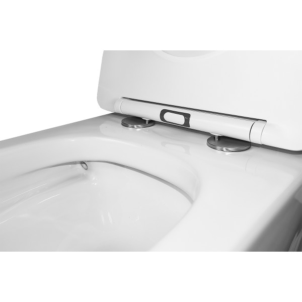 Унитаз подвесной Azario Ollin 360x535x371 с сиденьем с микролифтом белый (AZ-0513R)