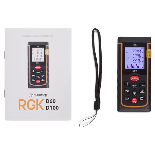 Дальномер лазерный RGK D60 (4610011870613) Дальномер лазерный RGK D60 (4610011870613)