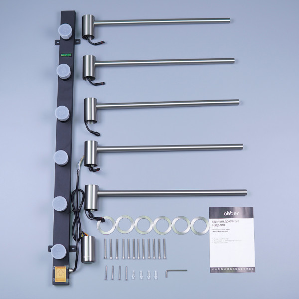 Полотенцесушитель электрический Abber Charme 520x795 сталь брашированная (AH4005BST) Полотенцесушитель электрический Abber Charme 520x795 сталь брашированная (AH4005BST)