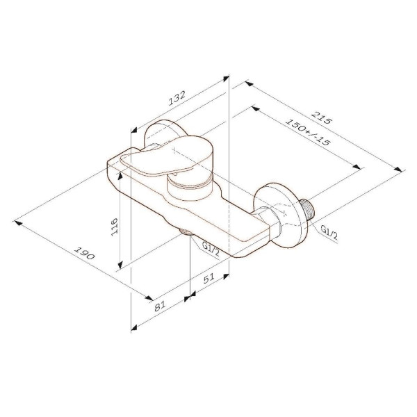 Смеситель для душа AM.PM X-Joy белый (F85A20033) Смеситель для душа AM.PM X-Joy белый (F85A20033)