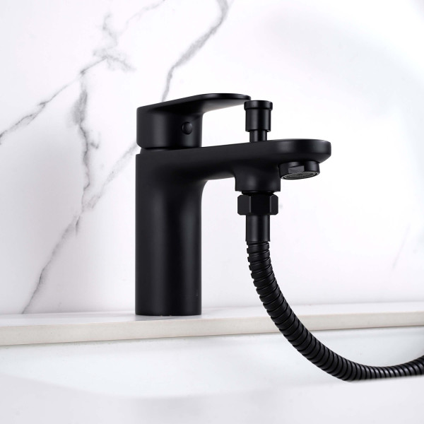 Смеситель на борт ванны Aquatek Ника черный матовый (AQ1844MB) Смеситель на борт ванны Aquatek Ника черный матовый (AQ1844MB)