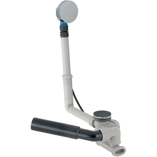 Слив-перелив Geberit, d52, длина 26 см, с декоративным комплектом: Глянцевый хром (150.520.21.6)