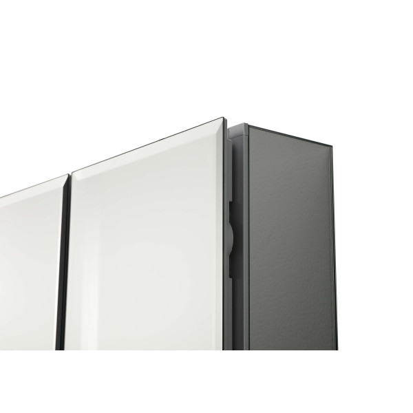 Шкаф зеркальный алюминиевый Aquatek 636x660x134 (AQ7608-MC)