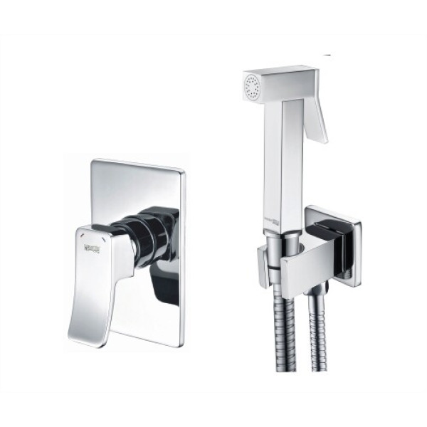Смеситель с гигиеническим душем WasserKRAFT Aller Хром (A106157) Смеситель с гигиеническим душем WasserKRAFT Aller Хром (A106157)