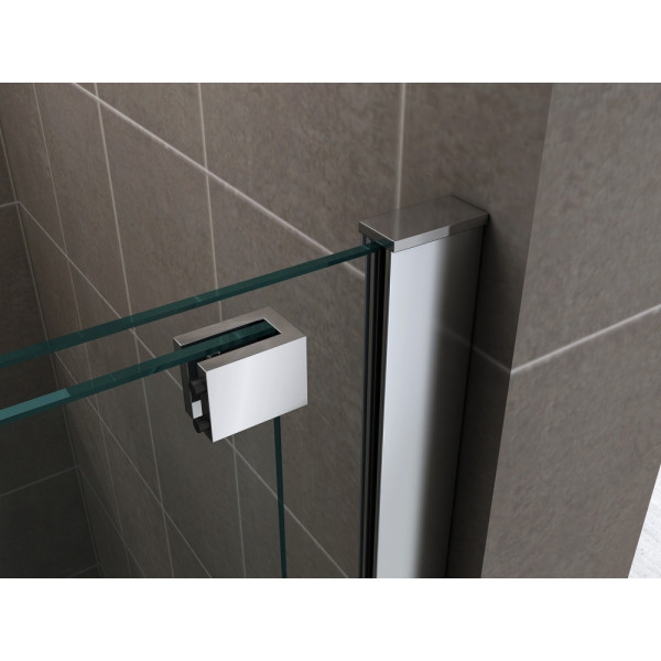 Душевая стенка Abber Komfort 120x200 стекло прозрачное, профиль хром (AG09120) Душевая стенка Abber Komfort 120x200 стекло прозрачное, профиль хром (AG09120)