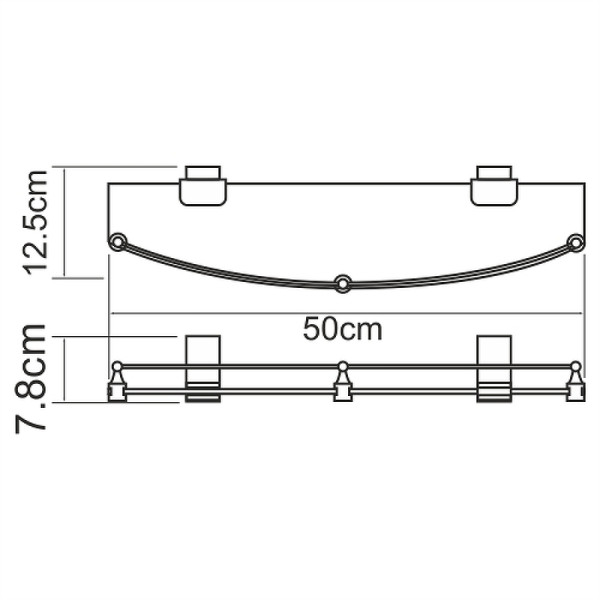 Полка WasserKRAFT Lopau (K-6044)