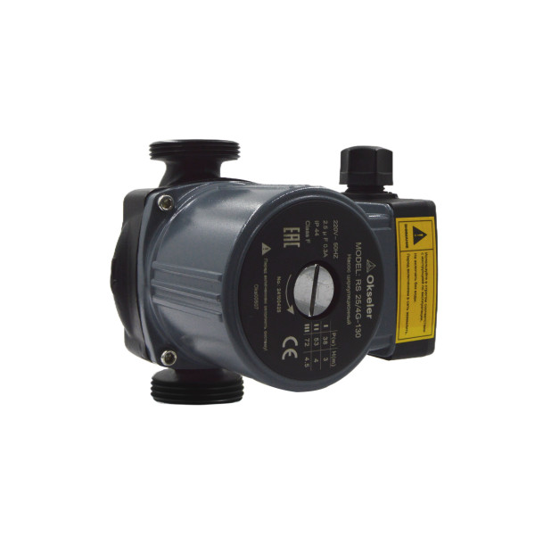 Насос циркуляционный Okseler RS 25/4G-130 с гайками (Oks00507)
