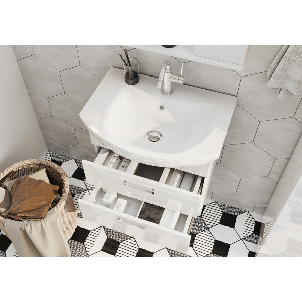 Тумба подвесная Volna Joli 560x483 белая (tpJOLI60.2Y-01) Тумба подвесная Volna Joli 560x483 белая (tpJOLI60.2Y-01)