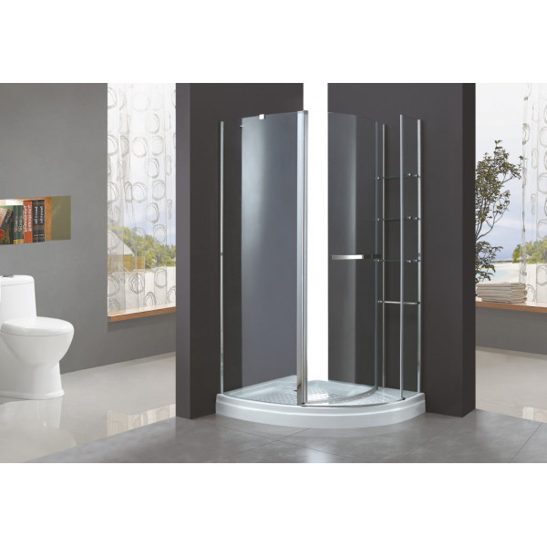 Душевой уголок Cezares Elena 1200X900X1950 стекло прозрачное (ELENA-RH-1-120/90-C-Cr-L)