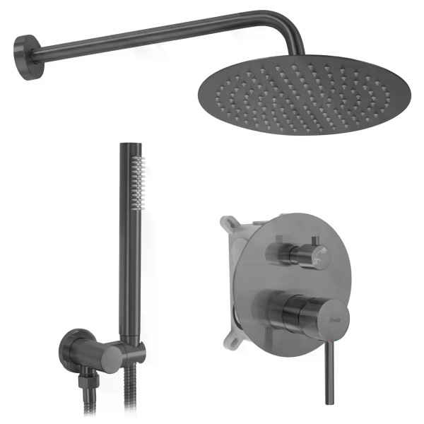 Душевая система Rea Lungo + BOX Titanium (REA-P6363) Душевая система Rea Lungo + BOX Titanium (REA-P6363)