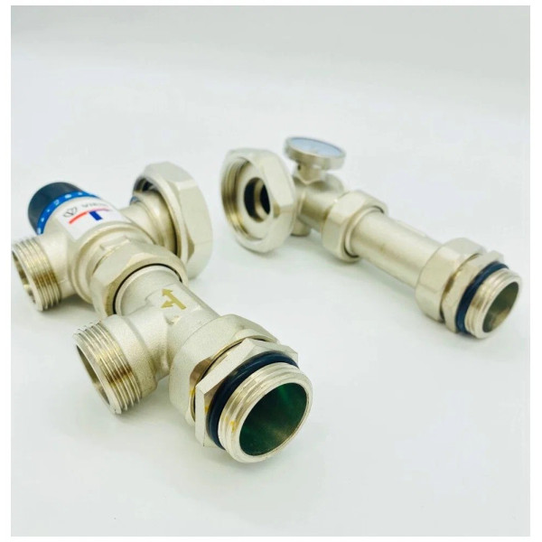 Насосно-смесительный узел Vieir 1” (130/180 мм., без насоса, с термосмес кл. 20-43°С) (VR204-A)