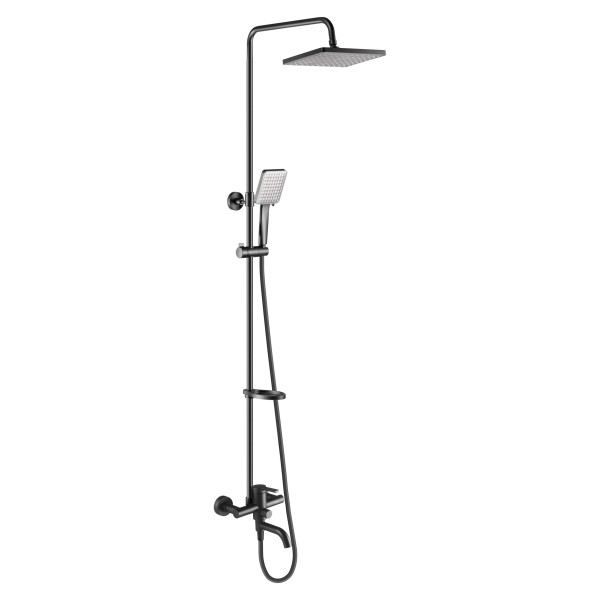 Душевая система Swedbe Swedbe Hermes со смесителем для ванны черный (5132B)