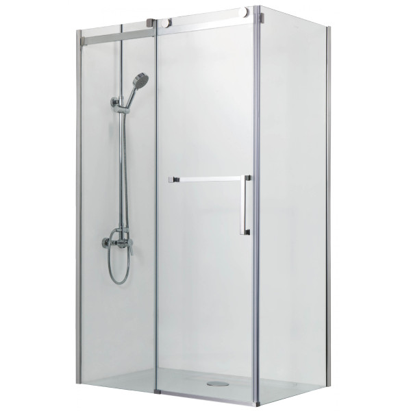 Душевое ограждение Azario Vancouver 100х1200х200 L стекло прозрачное профиль хром серебро (AZ-NKF1131L 100)
