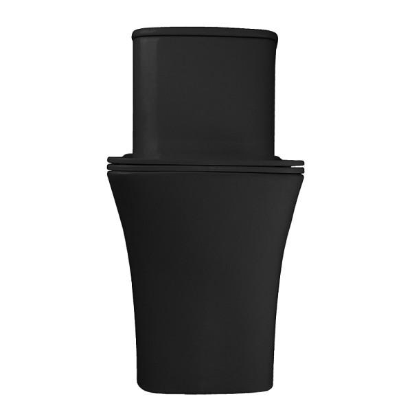 Унитаз напольный Azario Gressa с сиденьем с микролифтом черный (AZ-1111MB)