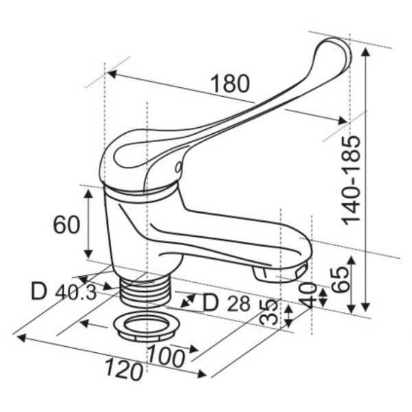 Смеситель для раковины ЦС-СМ хром (СТ300905) Смеситель для раковины ЦС-СМ хром (СТ300905)