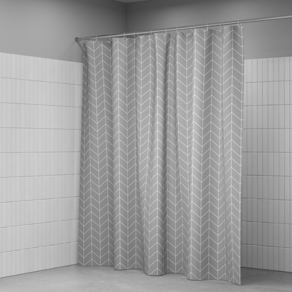 Шторка для ванн текстильная Iddis Base 240x200 серая (BD06P24i11)