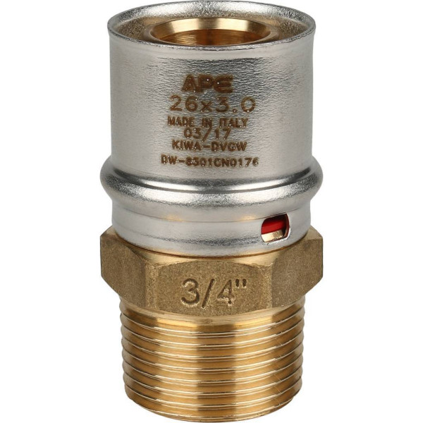 Соединение прямое 26x3/4"Н Stout (пресс) (SFP-0001-003426)