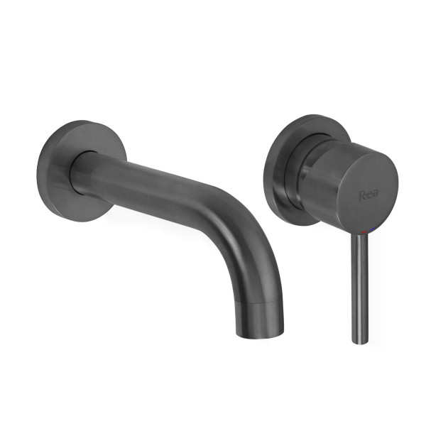 Смеситель для раковины Rea Titanium оружейная сталь (REA-B6383)