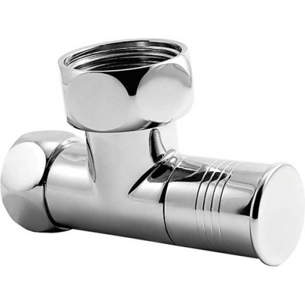 Вентиль угловой для полотенцесушителя Velar 3/4''х1'' ВВ 4707-Круглый, 2 шт. пара хром