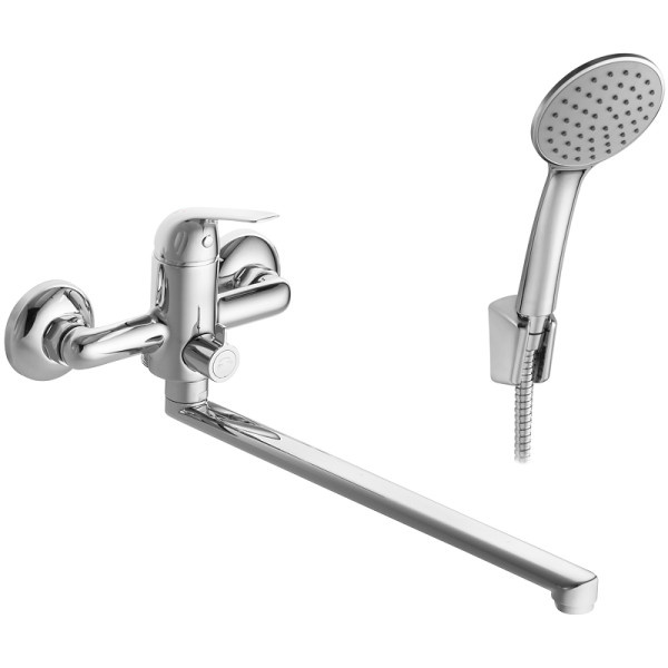 Смеситель для ванны и душа Santek Нико с душевым комплектом хром (WH5A12005C001)
