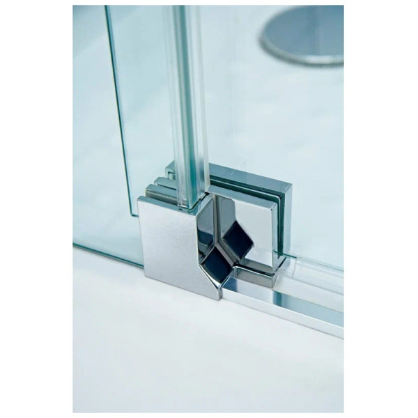 Душевой уголок Cezares Slider 100x100x195 стекло бронза, профиль хром (SLIDER-A-2-100/110-BR-Cr)