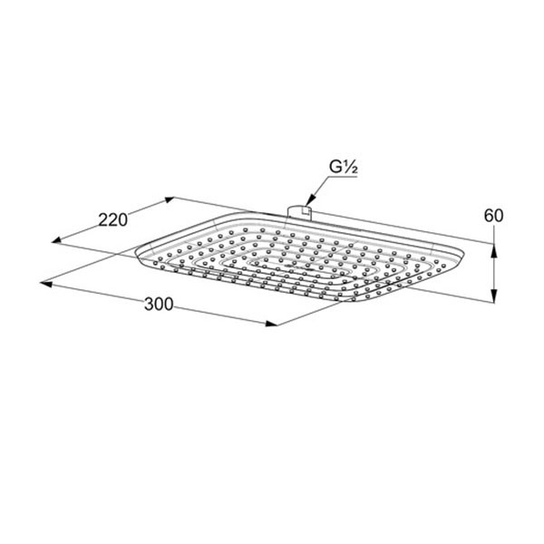 Верхний душ Kludi Freshline 300*220*60 хром (6445005-00) Верхний душ Kludi Freshline 300*220*60 хром (6445005-00)