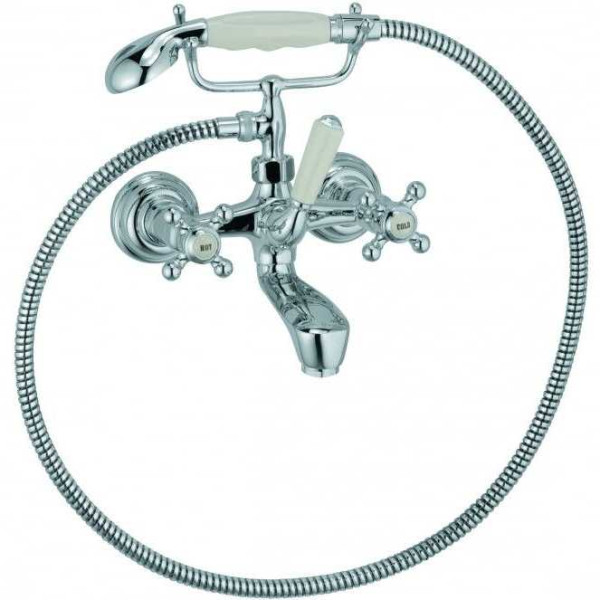 Смеситель для ванны и душа Kludi 1926 с душевым гарнитуром (514410520) Смеситель для ванны и душа Kludi 1926 с душевым гарнитуром (514410520)