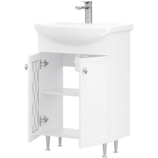 Тумба напольная Volna Milena 510x800 белая (tnMILENA55.2D-01) Тумба напольная Volna Milena 510x800 белая (tnMILENA55.2D-01)