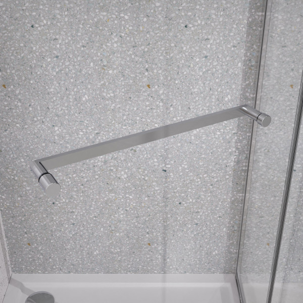 Душевой уголок Azario Monako 90x90x195 стекло прозрачное, профиль черный матовый (AZ-L47-90-MB-CL)