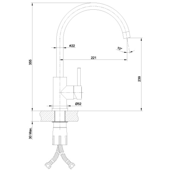 Смеситель для кухни Lemark Expert (LM5078S)