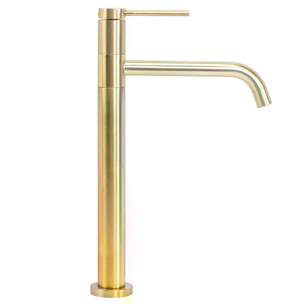 Смеситель для раковины Rea Lugano золото матовое (REA-B4420)