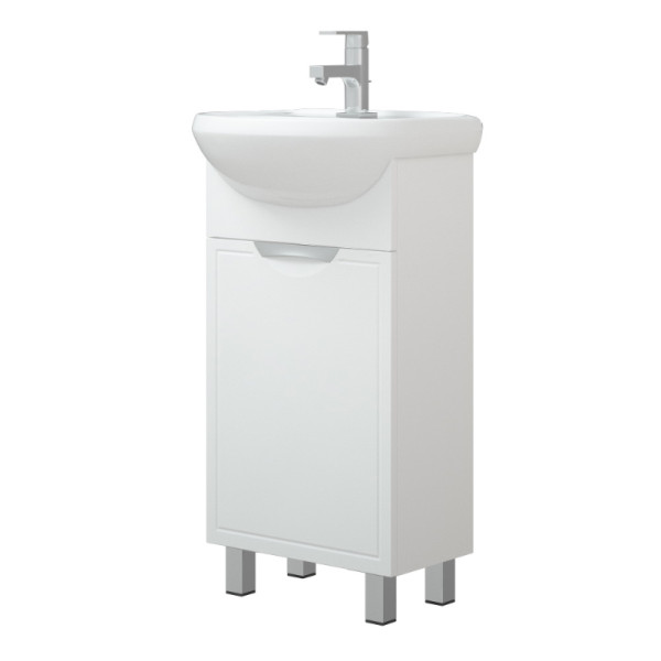 Тумба напольная Melodia Альфа 40 (Манго 40) 1 дверь белая (MFR80012WT)