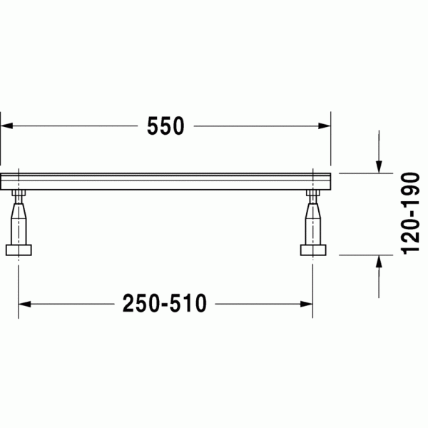 Ножки для ванны Duravit Starck (790100000000000)