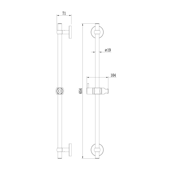 Душевая стойка Milardo Niagara хром (NIA6500M17)