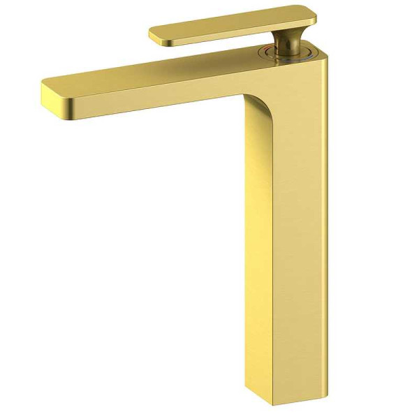 Смеситель для раковины Timo Torne золотой, короткий излив (4311/17F)