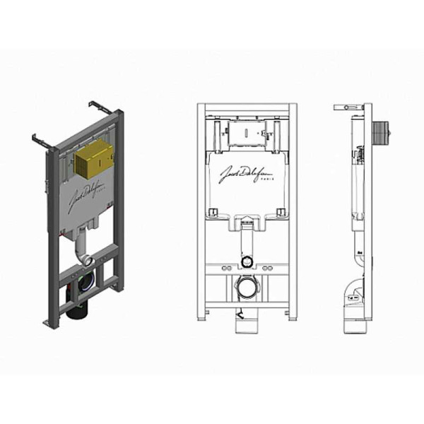 Комплект инсталляция с унитазом Jacob Delafon Struktura с сиденьем Микролифт и клавишей смыва хром (E21747RU-00) Комплект инсталляция с унитазом Jacob Delafon Struktura с сиденьем Микролифт и клавишей смыва хром (E21747RU-00)