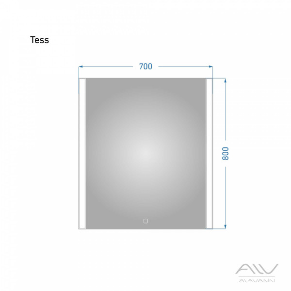Зеркало с подсветкой Alavann Tess 70