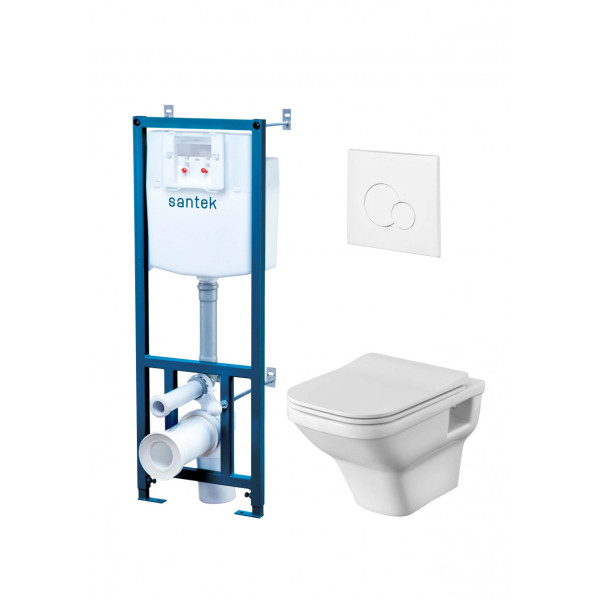 Инсталляция с унитазом с клавишей смыва Santek Лайн (1WH501750)