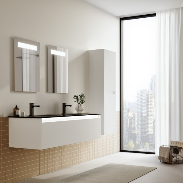 Пенал подвесной Orka Lisbon 400x300x1380 белый матовый (3001187)