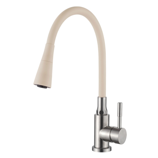 Смеситель для кухни Ledeme с гибким изливом хром (L74199-16)