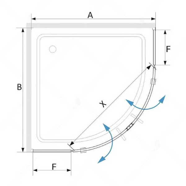 Душевой уголок RGW SV-53 80*80 стекло прозрачное, профиль хром 06325388-11 Душевой уголок RGW SV-53 80*80 стекло прозрачное, профиль хром 06325388-11