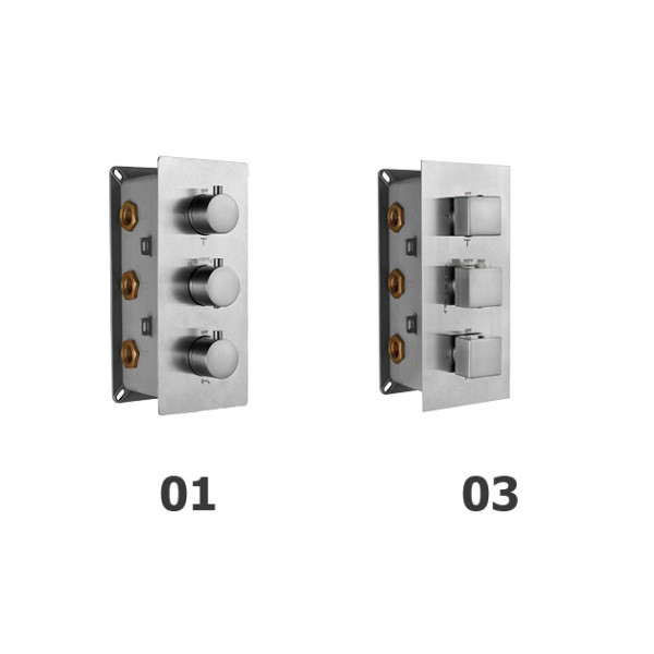 Смеситель для душа RGW Shower Panels встраиваемый хром (21140541-11) Смеситель для душа RGW Shower Panels встраиваемый хром (21140541-11)